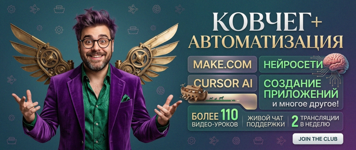 Обучение автоматизации на Make.com — Артур Хорошев