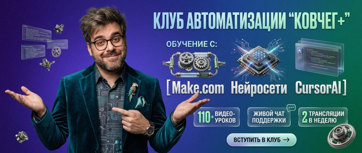 Обучение автоматизации на Make.com — Артур Хорошев