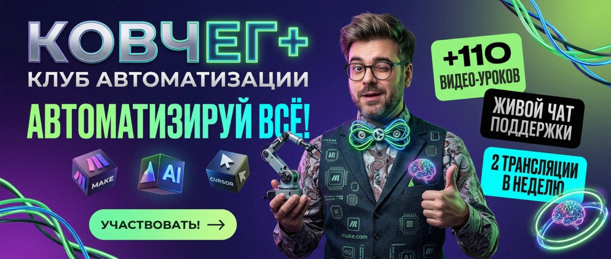 Обучение автоматизации на Make.com — Артур Хорошев