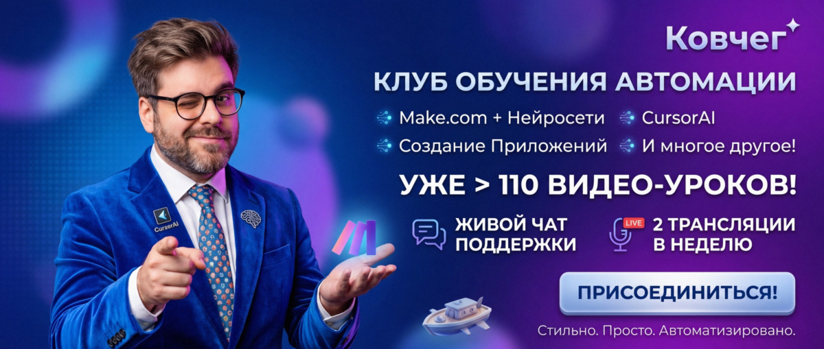 Обучение автоматизации на Make.com — Артур Хорошев