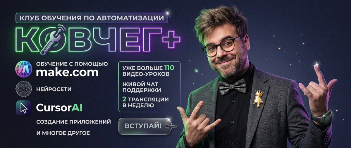 Обучение автоматизации на Make.com — Артур Хорошев