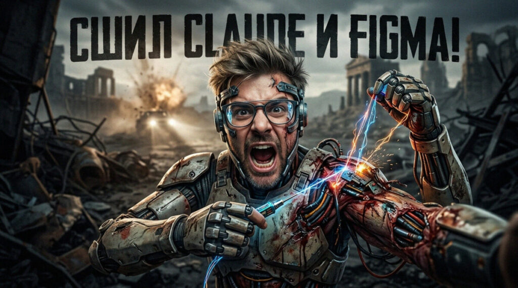Схема подключения нейросети к базе данных и Figma через Claude MCP
