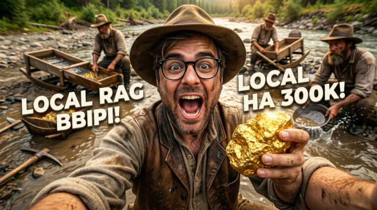 Схема настройки Local RAG для базы знаний с окном 300 тысяч токенов