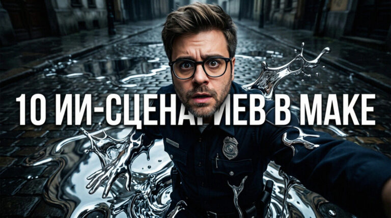 Схема автоматизации маркетинга с использованием ИИ-сценариев на платформе Make.com