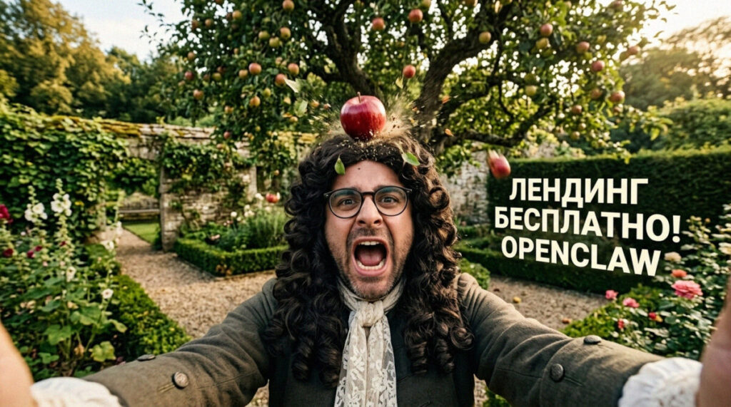 Автономный агент OpenClaw генерирует бесплатный лендинг