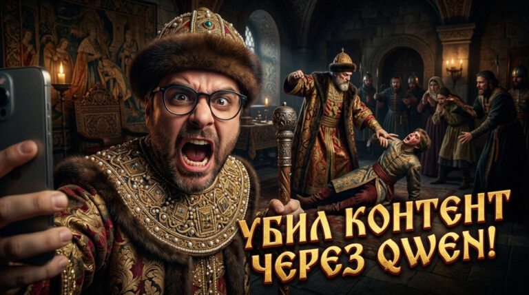 Иллюстрация локального запуска нейросети Qwen 3.5 для автоматизации создания контента