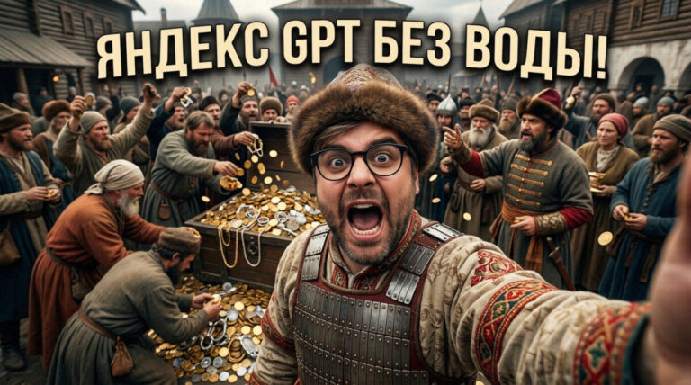 Иллюстрация обучения нейросети Яндекс GPT 4 написанию понятных текстов без воды и канцелярита