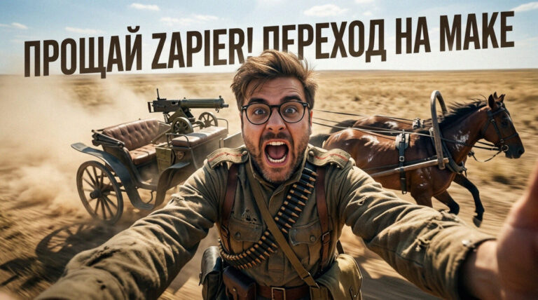 Иллюстрация процесса миграции сценариев автоматизации из Zapier в Make (Integromat)