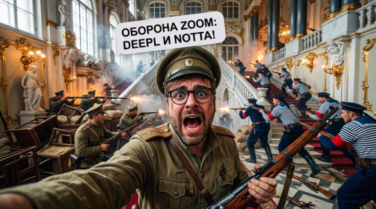 Схема автоматизации транскрибации и перевода встреч в Zoom с использованием сервисов Notta и DeepL Pro