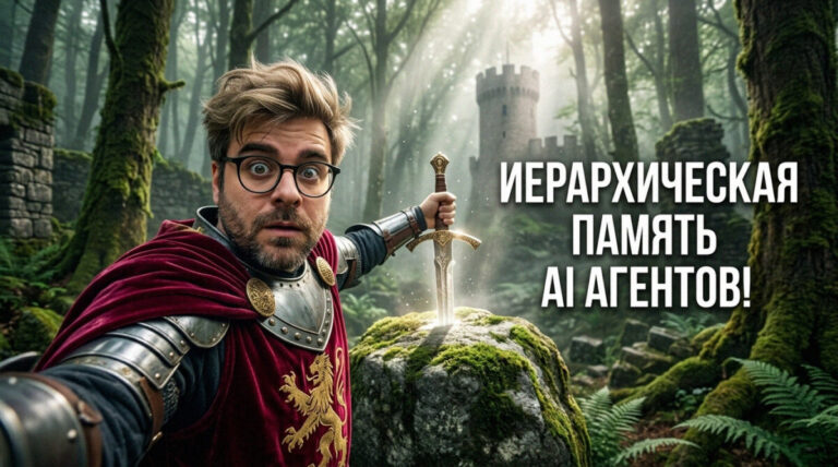 Схема внедрения иерархической памяти при создании автономных AI агентов