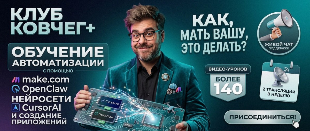 Обучение автоматизации на Make.com — Артур Хорошев