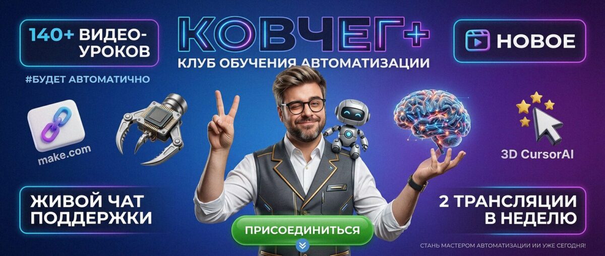 Обучение автоматизации на Make.com — Артур Хорошев