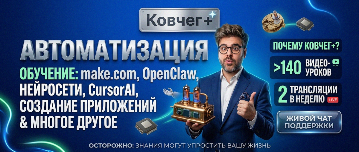 Обучение автоматизации на Make.com — Артур Хорошев