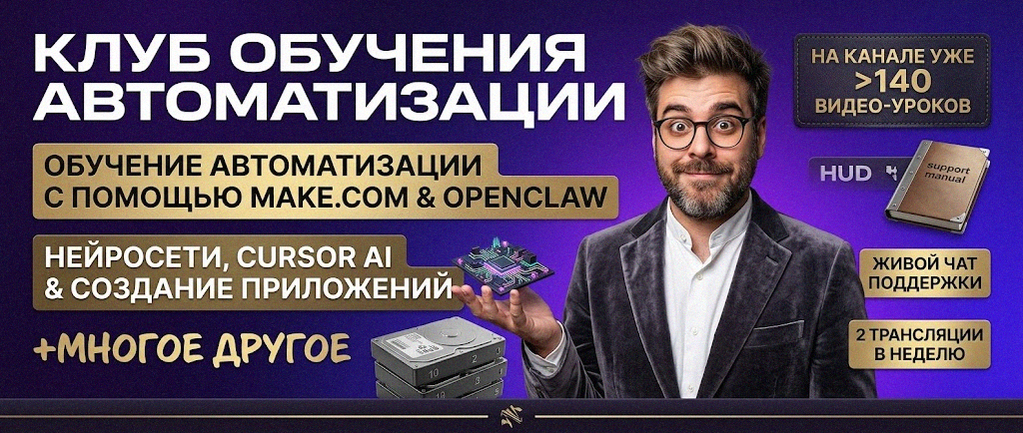 Обучение автоматизации на Make.com — Артур Хорошев