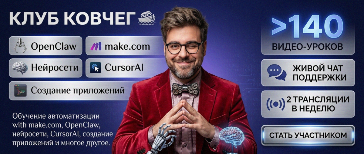 Обучение автоматизации на Make.com — Артур Хорошев