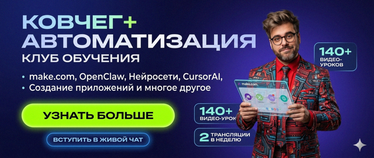 Обучение автоматизации на Make.com — Артур Хорошев