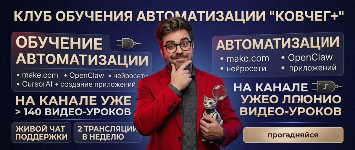 Обучение автоматизации на Make.com — Артур Хорошев
