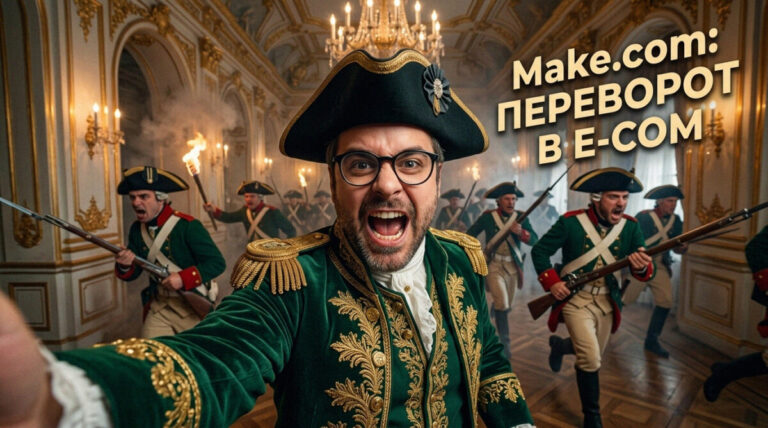 Схемы автоматизации заказов, остатков и уведомлений в Make.com для интернет-магазинов