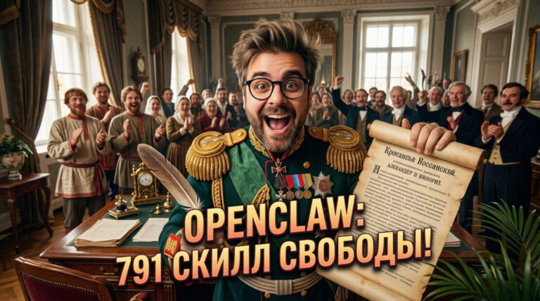 Иллюстрация разбора 791 безопасного скилла OpenClaw AI для контент-завода