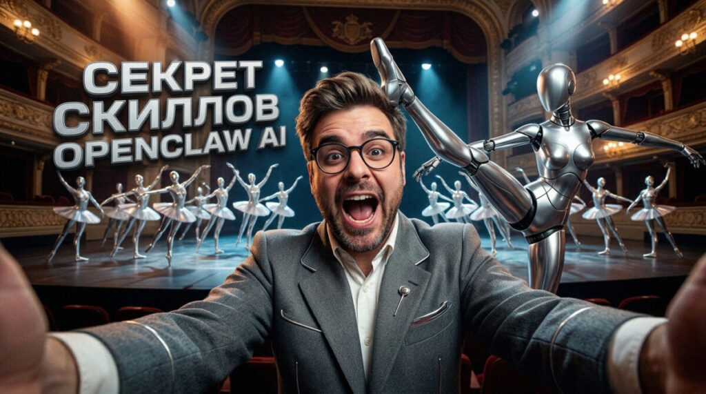 Схема работы архитектуры OpenClaw AI и скиллов автоматизации