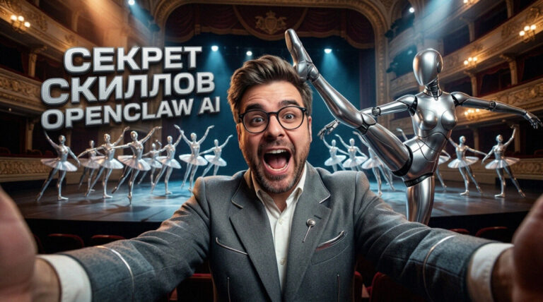 Схема работы архитектуры OpenClaw AI и скиллов автоматизации