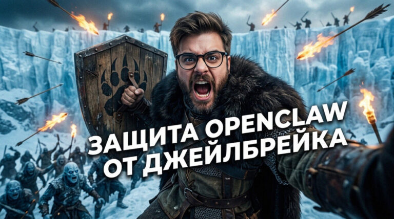 Иллюстрация защиты агентов OpenClaw от джейлбрейков и prompt injection