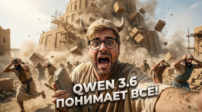 Логотип или интерфейс нейросети Qwen 3.6 Plus для AI-разработки