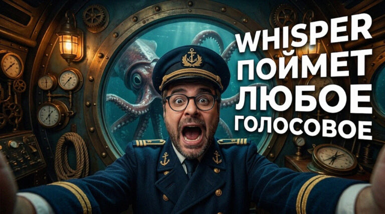 Схема распознавания речи агентом ИИ с использованием Whisper API