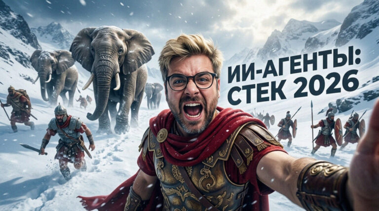 Инфографика по созданию ИИ-агентов для бизнеса со стеком технологий и кейсами 2026 года
