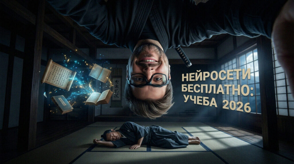 Ученик и студент используют бесплатный искусственный интеллект в учебном процессе 2026 года