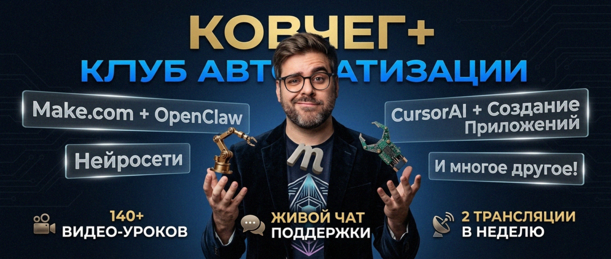 Обучение автоматизации на Make.com — Артур Хорошев