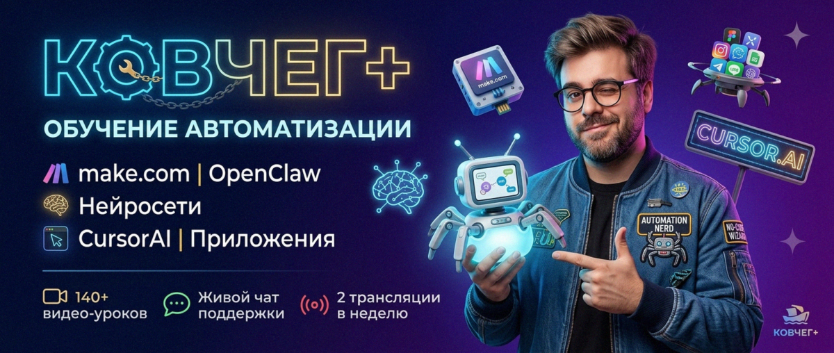Обучение автоматизации на Make.com — Артур Хорошев