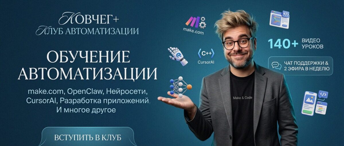 Обучение автоматизации на Make.com — Артур Хорошев