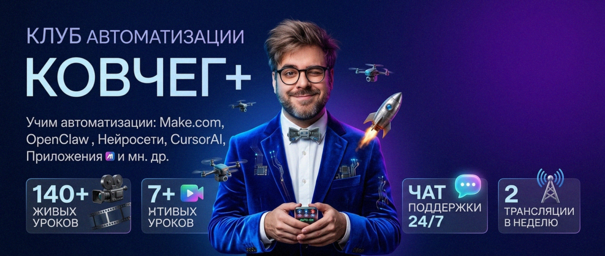 Обучение автоматизации на Make.com — Артур Хорошев