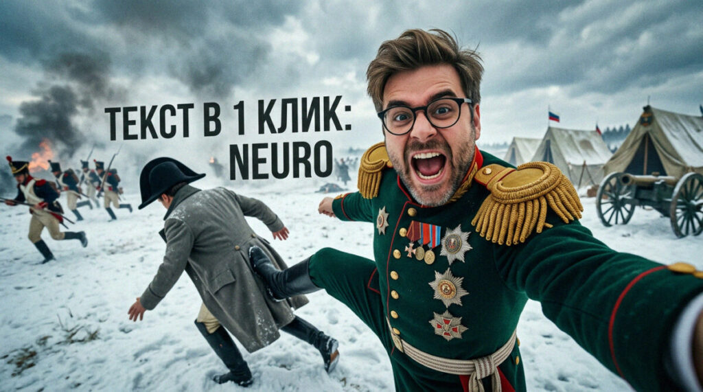 Интерфейс сервиса для автоматического создания текстов в один клик