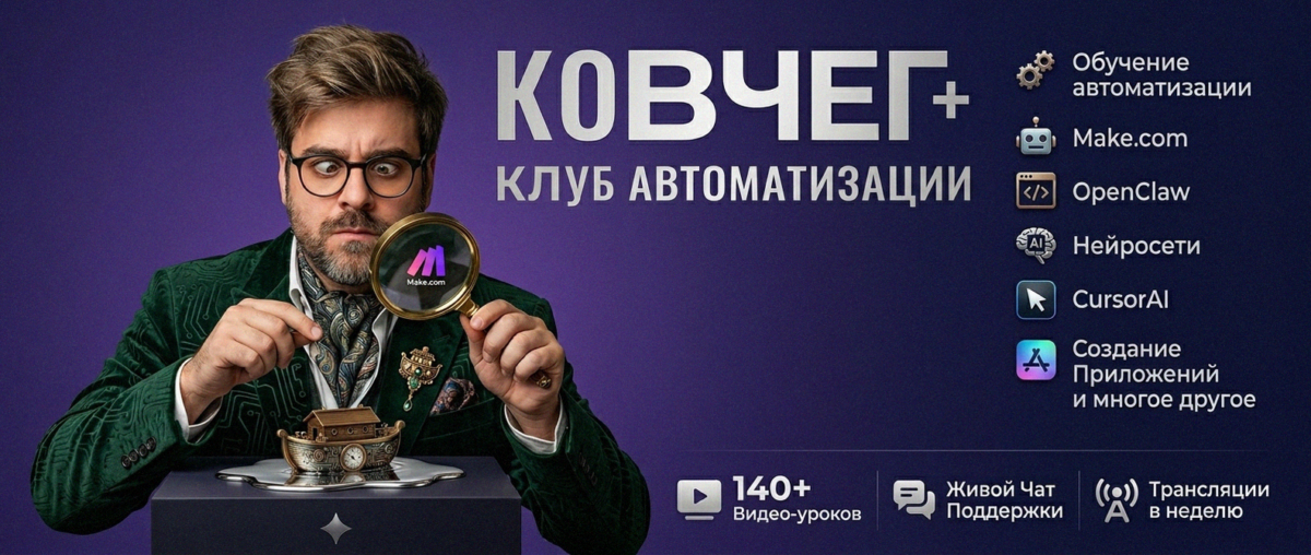 Обучение автоматизации на Make.com — Артур Хорошев