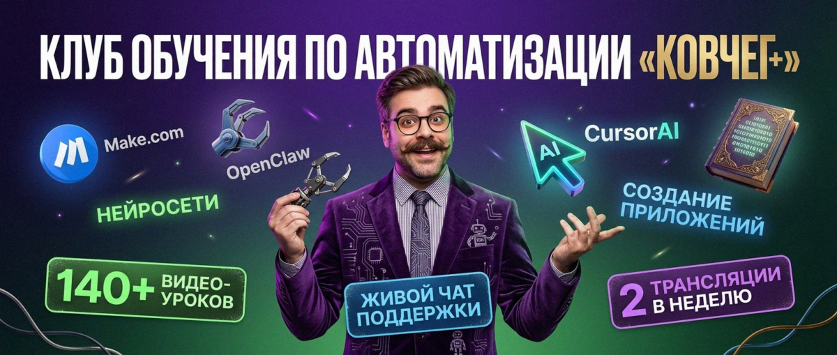 Обучение автоматизации на Make.com — Артур Хорошев