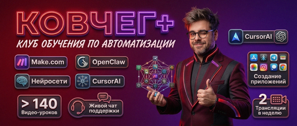 Обучение автоматизации на Make.com — Артур Хорошев
