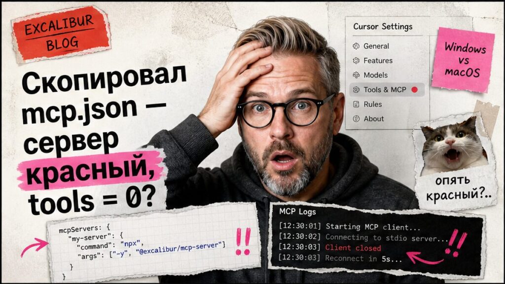 Как подключить MCP к Cursor и проверить tool call в Agent?
