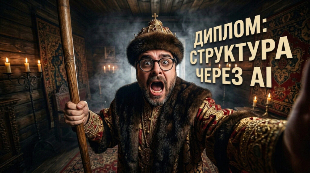 Процесс создания структуры диплома и прохождения проверки с помощью нейросети