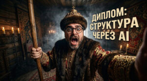 Процесс создания структуры диплома и прохождения проверки с помощью нейросети