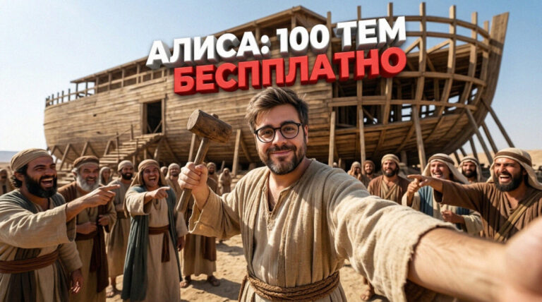 Использование нейросети Алиса для создания контент-плана из 100 тем