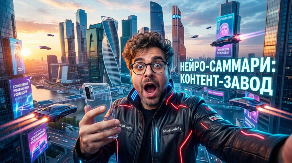 Иллюстрация процесса автоматизации пересказа видеороликов с помощью нейросети для контент-производства