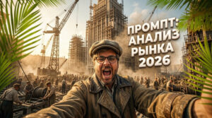 Визуализация плана анализа конкурентов и рыночных трендов на 2026 год для использования в нейросетях