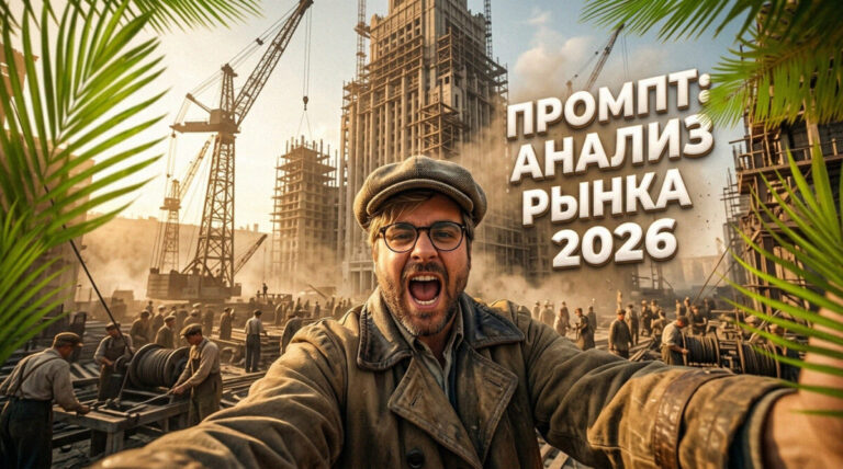 Визуализация плана анализа конкурентов и рыночных трендов на 2026 год для использования в нейросетях