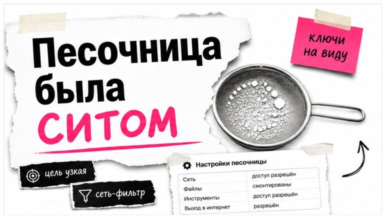 Иллюстрация: агент вышел из песочницы на чужие сервисы