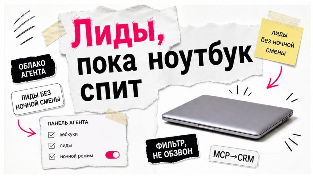 Иллюстрация: Cloud Agents квалифицируют лиды, пока ноутбук спит