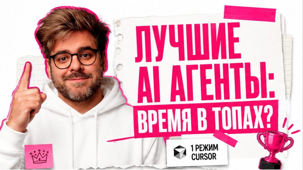 Обложка: лучшие AI агенты — время в топах вместо одного режима Cursor