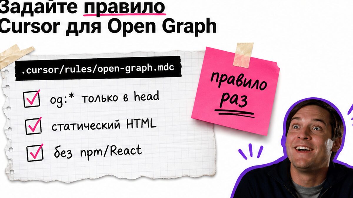 Чеклист правила Cursor open-graph.mdc для og-тегов в head
