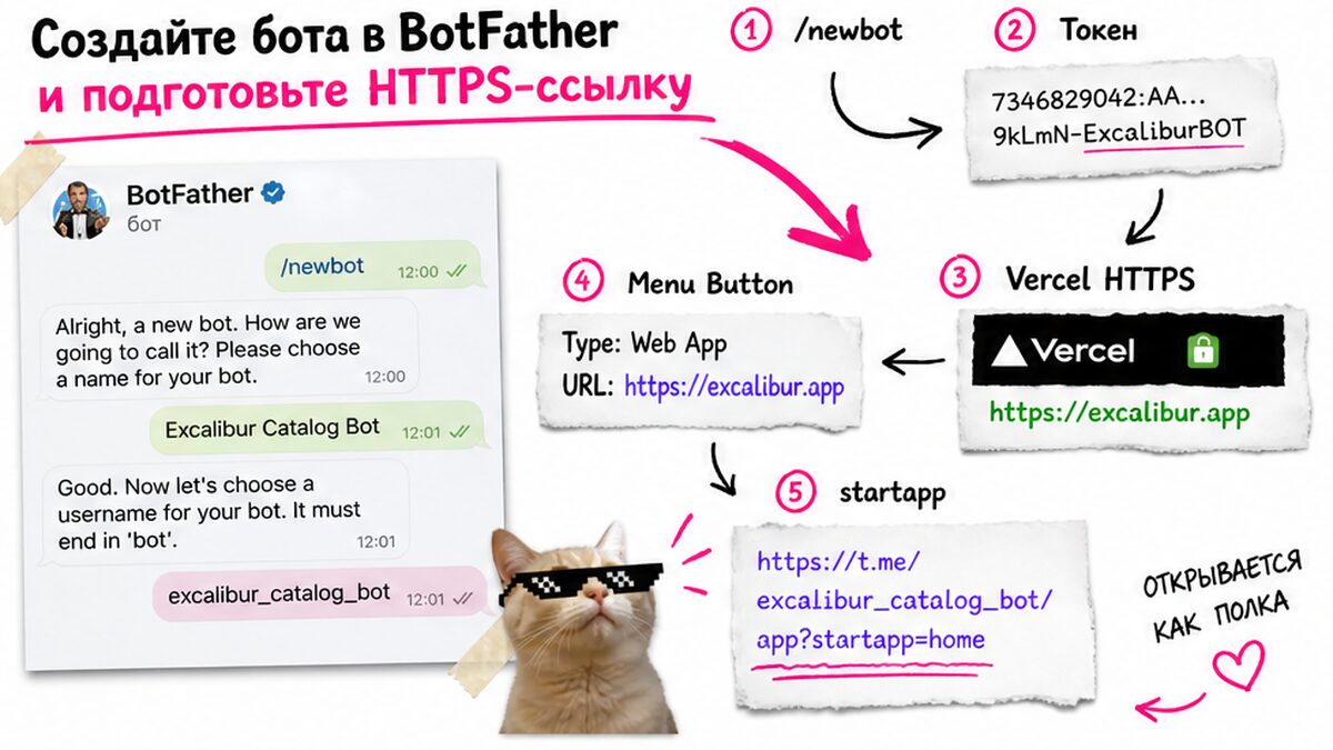 BotFather Menu Button и HTTPS URL для Telegram Mini App